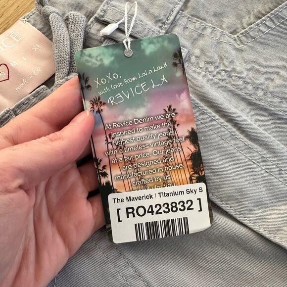 Revice Denim - The Maverick  /  Titanium Sky Parachute Pants in Gray - Picture 4 of 7